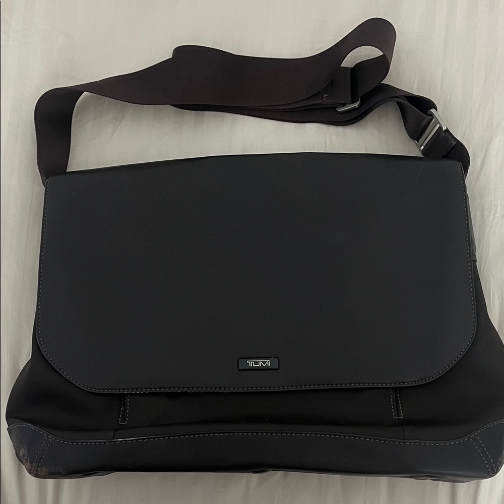 Tumi Charcoal Gray Messenger Bag